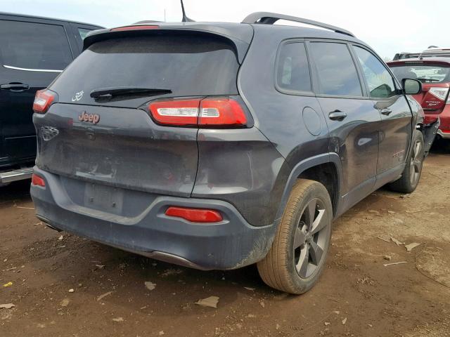 1C4PJLCB8GW274158 - 2016 JEEP CHEROKEE L GRAY photo 4