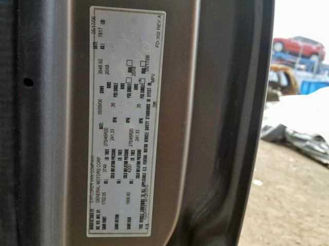 1GDFH15T361251010 - 2006 GMC SAVANA RV GRAY photo 10