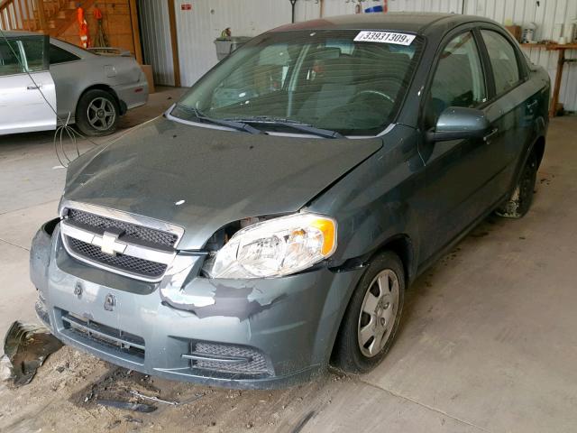 KL1TD5DE3BB134374 - 2011 CHEVROLET AVEO LS BLUE photo 2