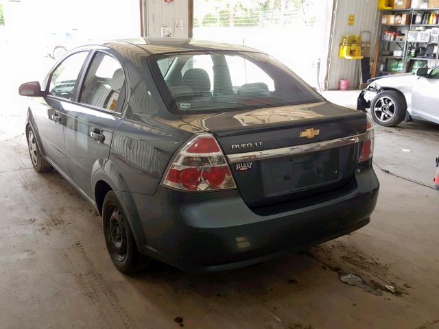 KL1TD5DE3BB134374 - 2011 CHEVROLET AVEO LS BLUE photo 3