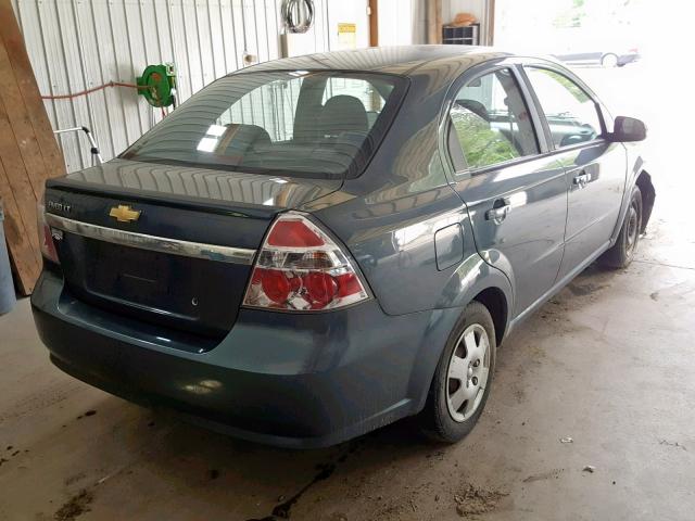 KL1TD5DE3BB134374 - 2011 CHEVROLET AVEO LS BLUE photo 4