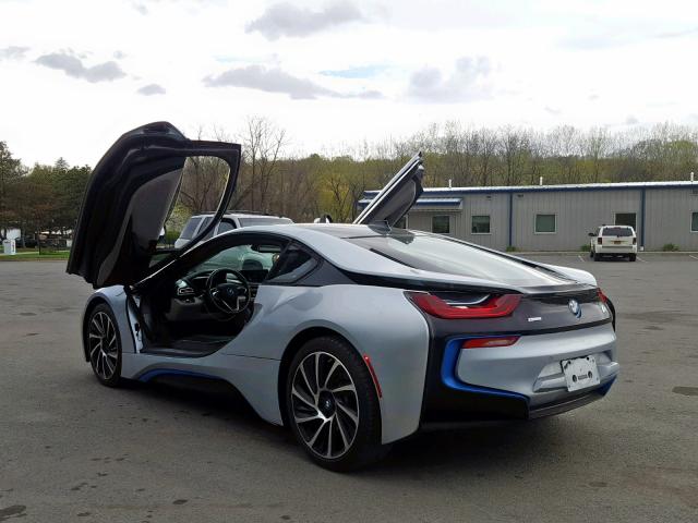 WBY2Z2C58GV674958 - 2016 BMW I8 SILVER photo 3