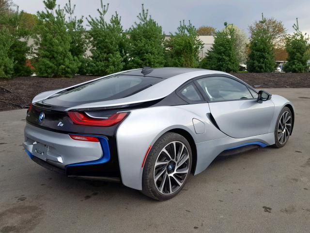 WBY2Z2C58GV674958 - 2016 BMW I8 SILVER photo 4