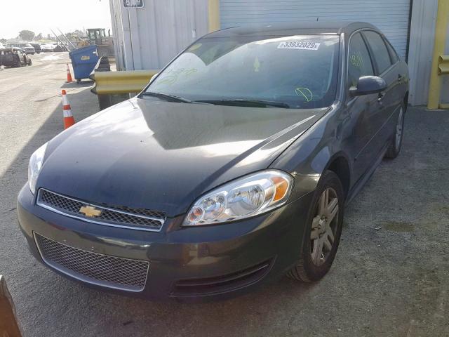 2G1WB5E34G1186962 - 2016 CHEVROLET IMPALA LIM GRAY photo 2