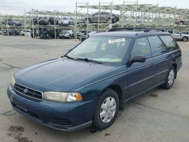 4S3BK4353W6305371 - 1998 SUBARU LEGACY L BLUE photo 2