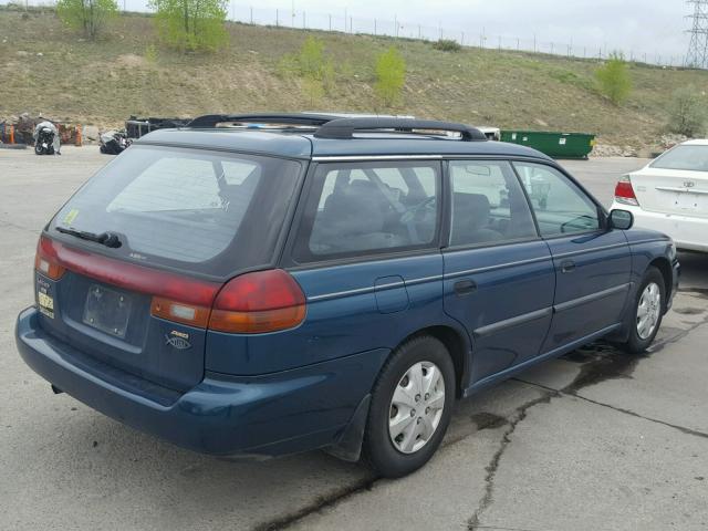 4S3BK4353W6305371 - 1998 SUBARU LEGACY L BLUE photo 4