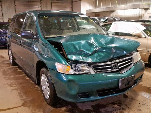 2HKRL185X2H504114 - 2002 HONDA ODYSSEY LX GREEN photo 1