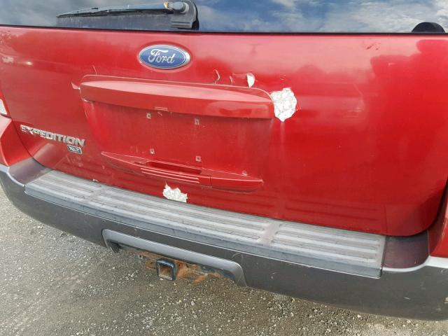 1FMPU16576LA30546 - 2006 FORD EXPEDITION RED photo 9