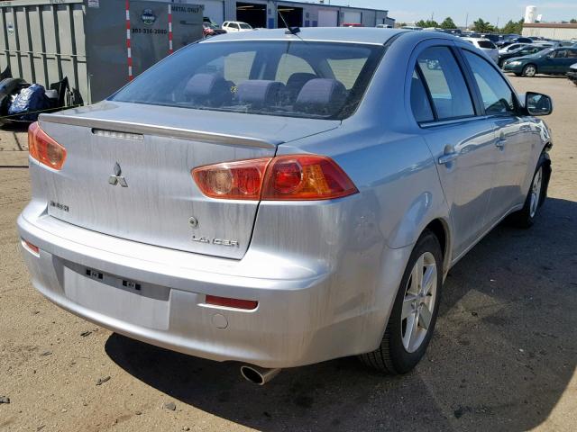 JA3AU26U68U041735 - 2008 MITSUBISHI LANCER ES SILVER photo 4