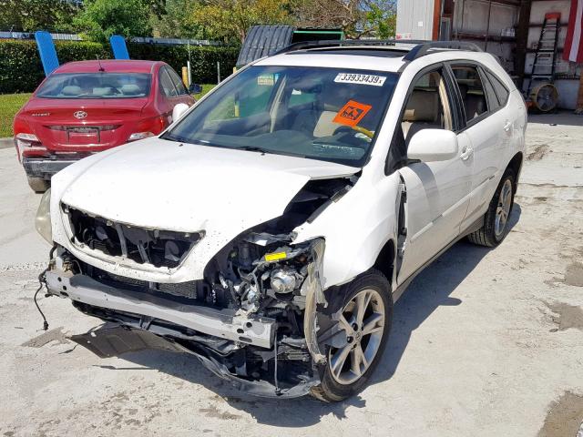 JTJHW31U072030535 - 2007 LEXUS RX 400H WHITE photo 2