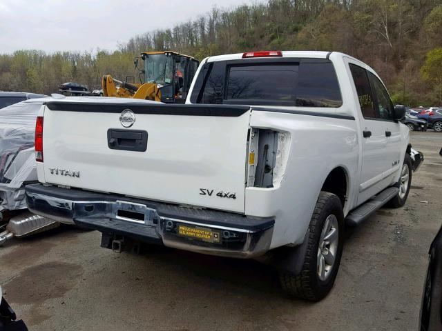 1N6AA0EC7EN513838 - 2014 NISSAN TITAN S WHITE photo 4