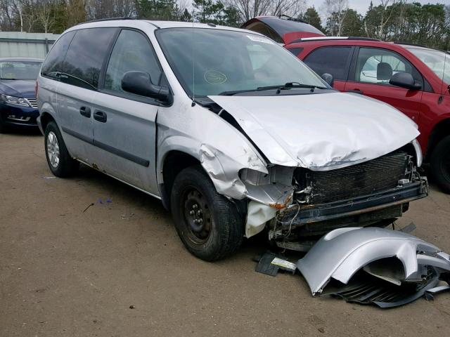 1D4GP25R27B204572 - 2007 DODGE CARAVAN SE SILVER photo 1