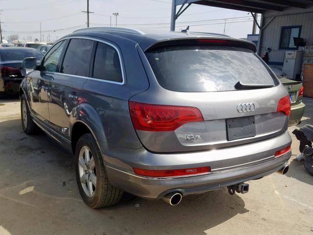 WA1LGAFE8CD000417 - 2012 AUDI Q7 PREMIUM GRAY photo 3