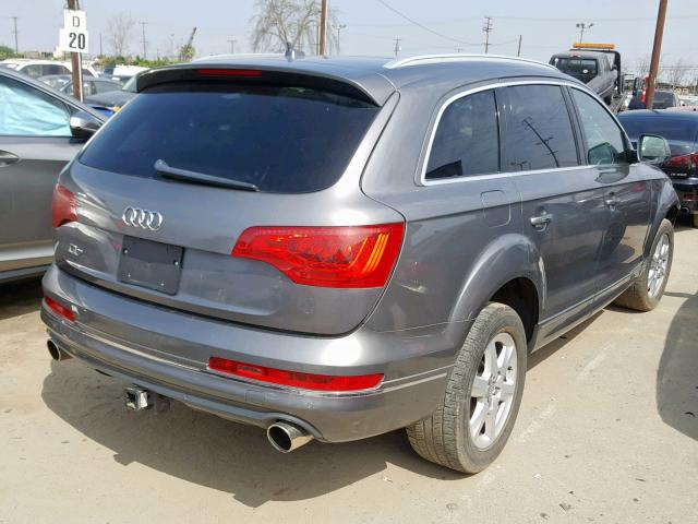 WA1LGAFE8CD000417 - 2012 AUDI Q7 PREMIUM GRAY photo 4