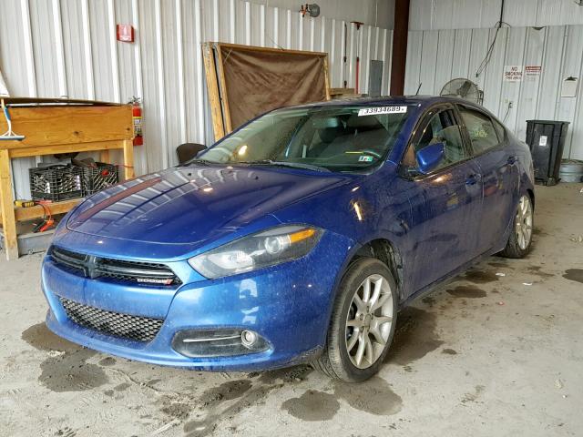 1C3CDFBA4DD346677 - 2013 DODGE DART SXT BLUE photo 2