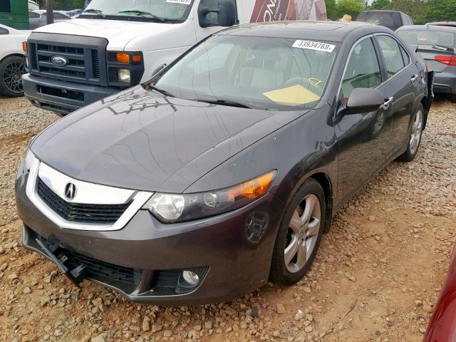 JH4CU2F66AC012399 - 2010 ACURA TSX GRAY photo 2