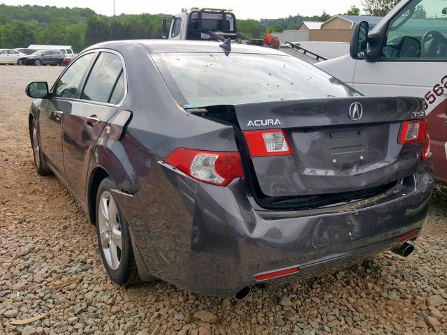 JH4CU2F66AC012399 - 2010 ACURA TSX GRAY photo 3