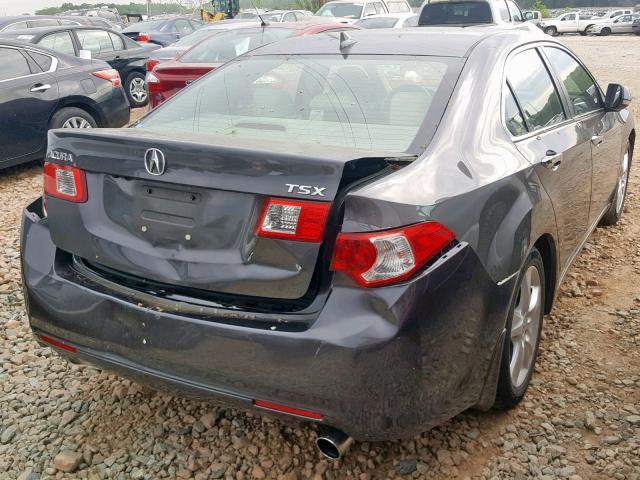 JH4CU2F66AC012399 - 2010 ACURA TSX GRAY photo 4