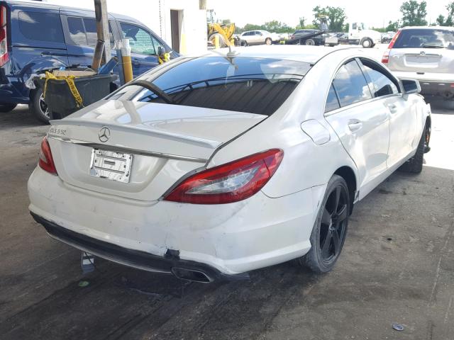 WDDLJ7DB6EA096691 - 2014 MERCEDES-BENZ CLS 550 WHITE photo 4