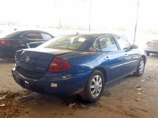 2G4WC582661100858 - 2006 BUICK LACROSSE C BLUE photo 4