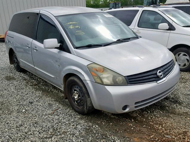 5N1BV28UX7N113721 - 2007 NISSAN QUEST S SILVER photo 1