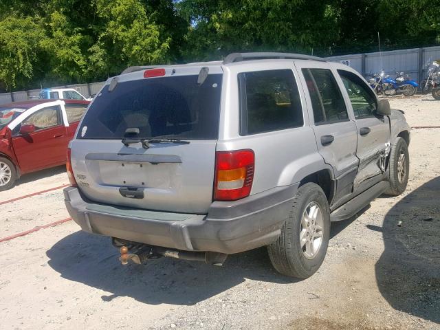 1J4GX48S13C500950 - 2003 JEEP GRAND CHER SILVER photo 4