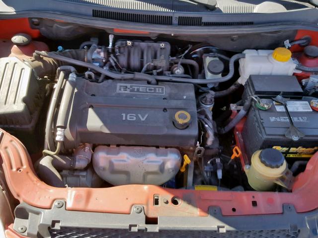 KL1TD56668B024563 - 2008 CHEVROLET AVEO BASE წითელი ფოტო 7