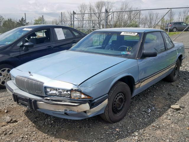 2G4WD14W7K1425172 - 1989 BUICK REGAL LIMI BLUE photo 2