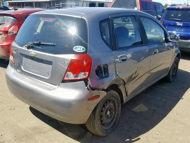 KL1TD66687B706428 - 2007 CHEVROLET AVEO BASE Qırmızı foto 4