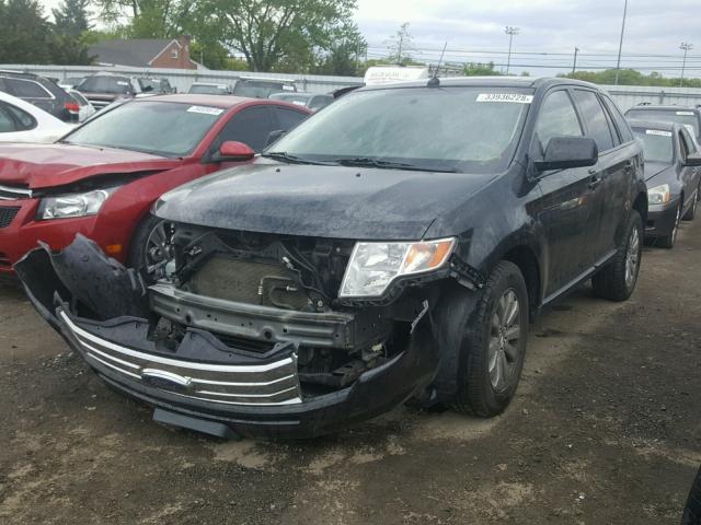 2FMDK4JC2ABB55639 - 2010 FORD EDGE SEL BLACK photo 2