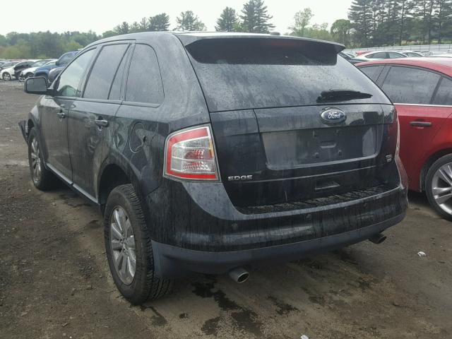 2FMDK4JC2ABB55639 - 2010 FORD EDGE SEL BLACK photo 3