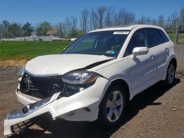 5J8TB18537A002831 - 2007 ACURA RDX TECHNO WHITE photo 2