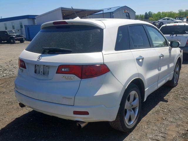 5J8TB18537A002831 - 2007 ACURA RDX TECHNO WHITE photo 4