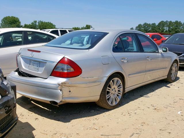 WDBUF56X97B121026 - 2007 MERCEDES-BENZ E 350 SILVER photo 4