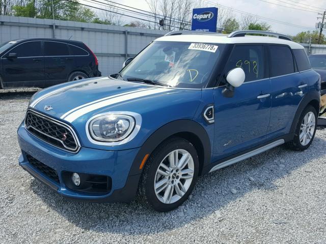 WMZYT5C32J3D81933 - 2018 MINI COOPER S C BLUE photo 2