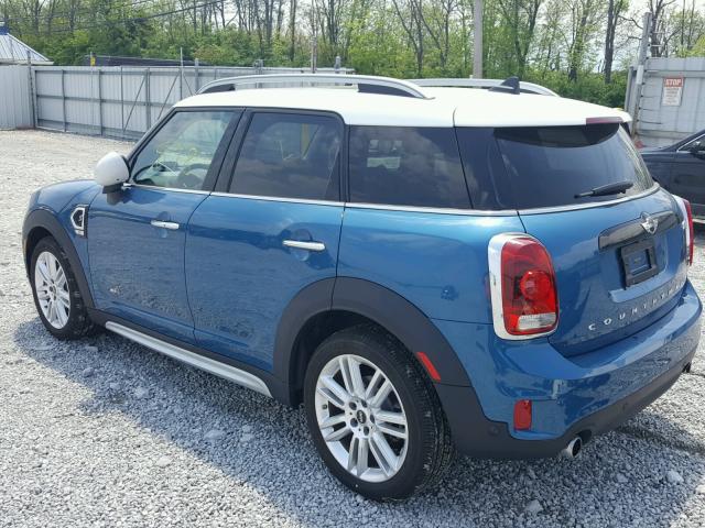 WMZYT5C32J3D81933 - 2018 MINI COOPER S C BLUE photo 3