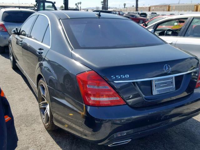 WDDNG7DB8CA421202 - 2012 MERCEDES-BENZ S 550 BLACK photo 3