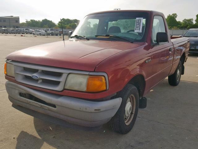 1FTCR10A8VTA55156 - 1997 FORD RANGER RED photo 2