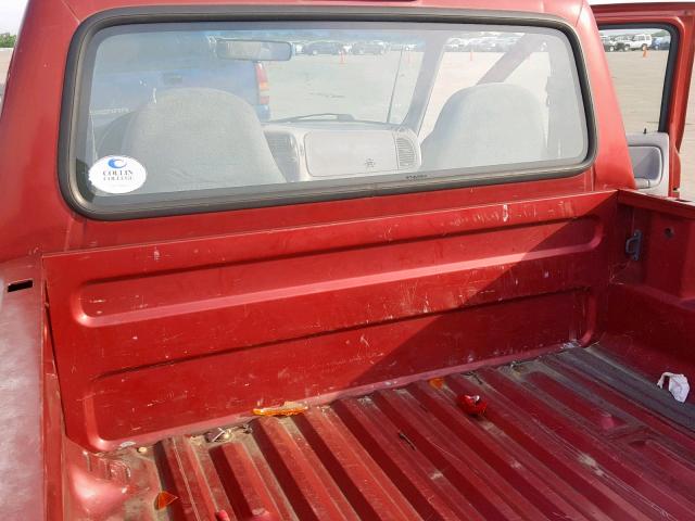 1FTCR10A8VTA55156 - 1997 FORD RANGER RED photo 6