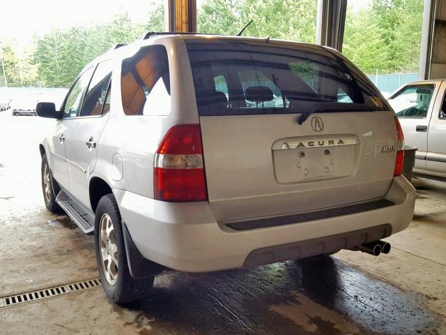 2HNYD18872H520843 - 2002 ACURA MDX TOURIN SILVER photo 3