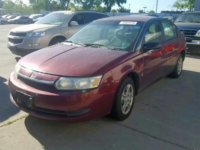 1G8AJ52F53Z190369 - 2003 SATURN ION LEVEL BURGUNDY photo 2