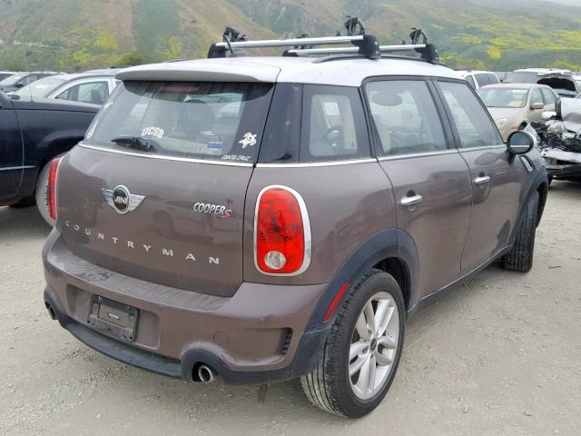 WMWZC3C55EWP27790 - 2014 MINI COOPER S C BROWN photo 4