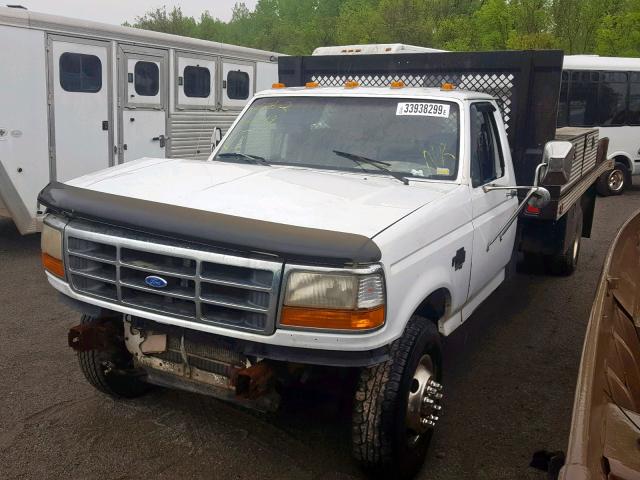 1FDLF47F9SEA31777 - 1995 FORD F SUPER DU WHITE photo 2