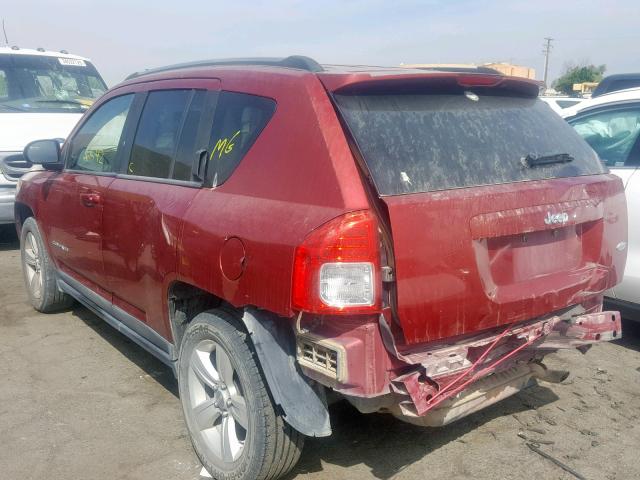 1J4NT1FAXBD208721 - 2011 JEEP COMPASS SP Бордовый фото 3