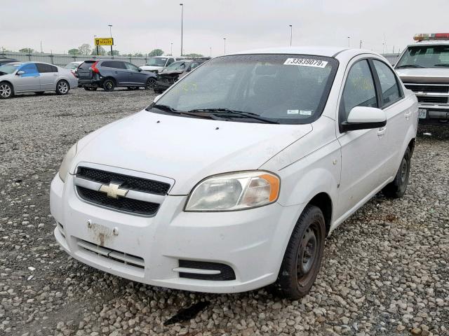KL1TD56627B124738 - 2007 CHEVROLET AVEO BASE შავი ფოტო 2