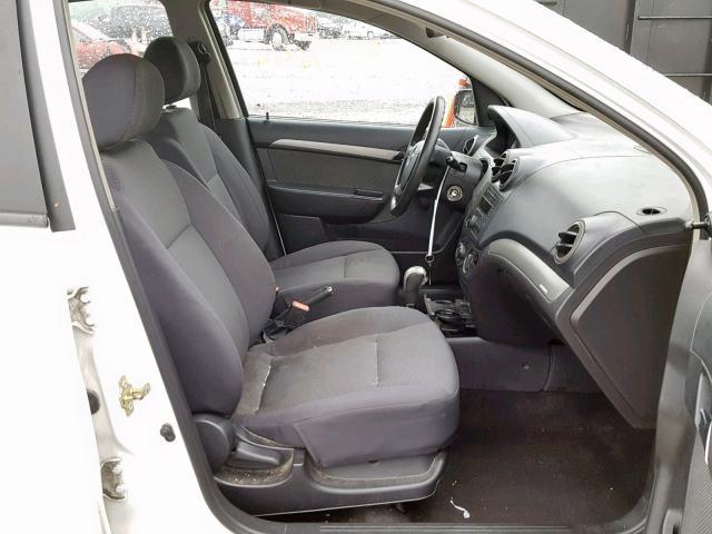 KL1TD56627B124738 - 2007 CHEVROLET AVEO BASE შავი ფოტო 5