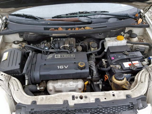 KL1TD56627B124738 - 2007 CHEVROLET AVEO BASE შავი ფოტო 7