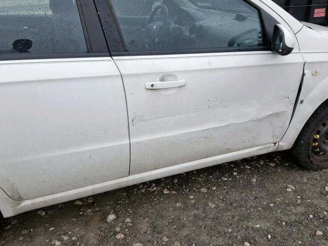 KL1TD56627B124738 - 2007 CHEVROLET AVEO BASE შავი ფოტო 9