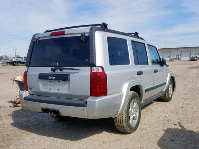 1J8HG48N66C131486 - 2006 JEEP COMMANDER SILVER photo 4