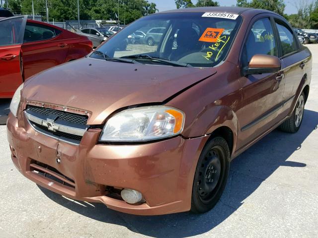 KL1TG5DE4BB249475 - 2011 CHEVROLET AVEO LT BROWN photo 2